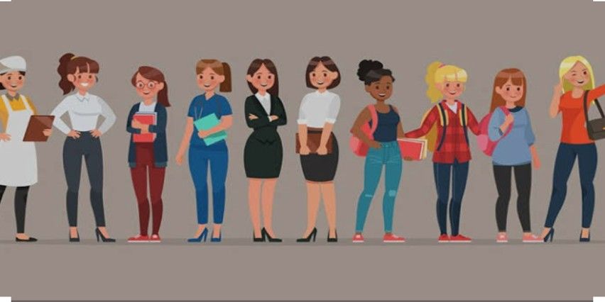 Women in Corporate bowl icon
