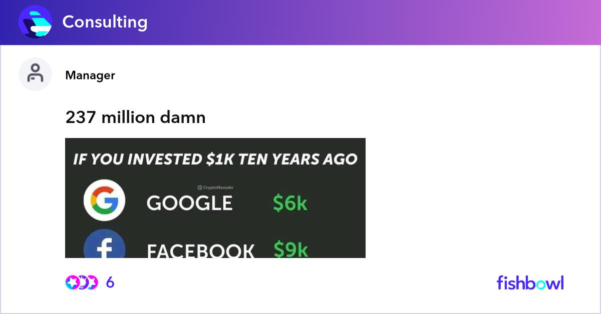 237 million damn | Fishbowl