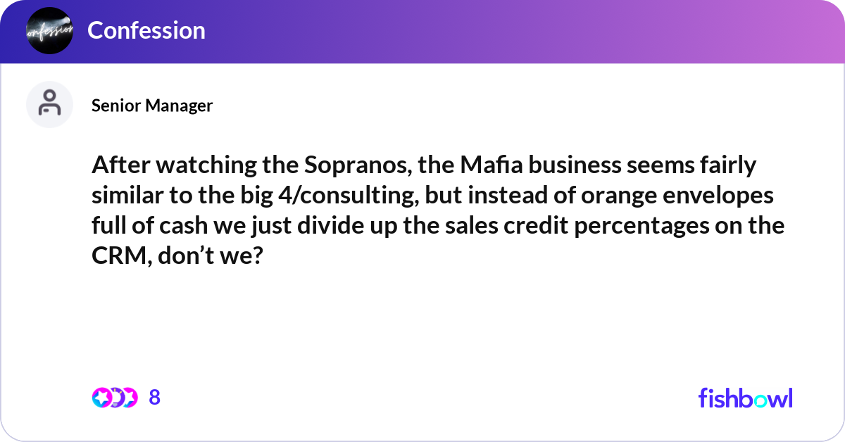 Mafia Envelope After watching the Sopranos, the Mafia business se... | Fishbowl