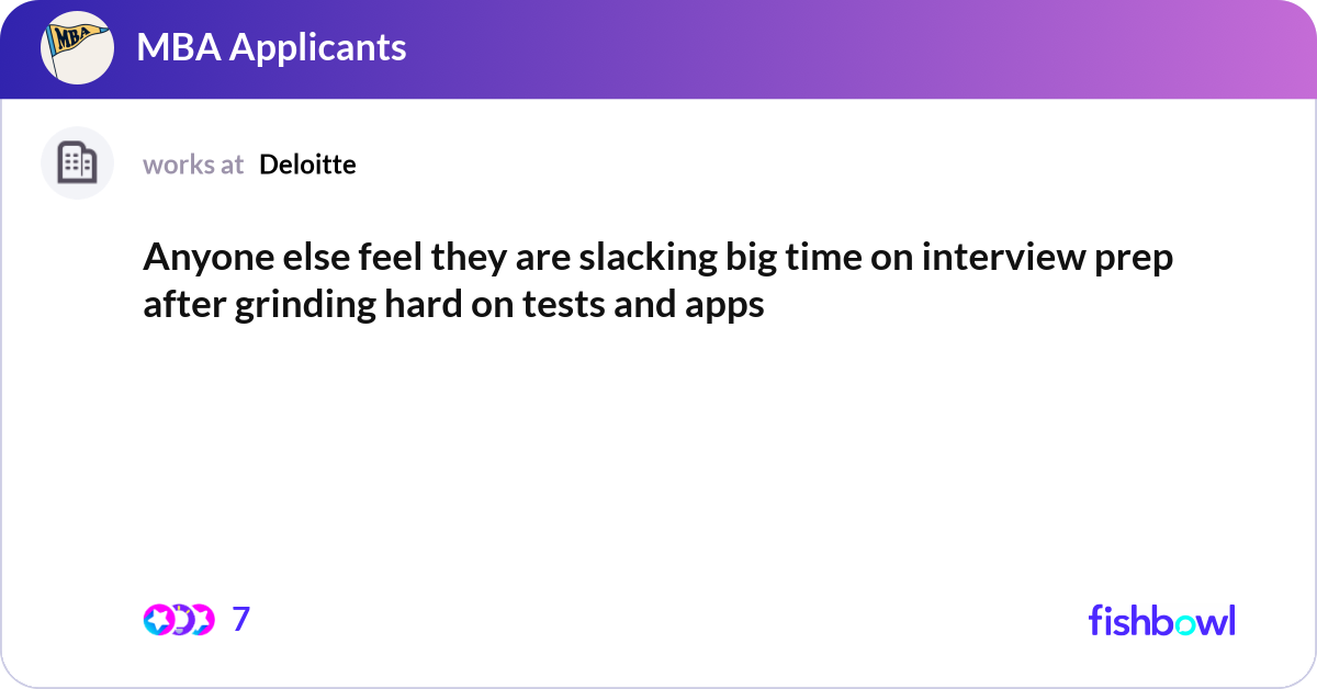 Slacking Png Anyone else feel they are slacking big time on int... | Fishbowl