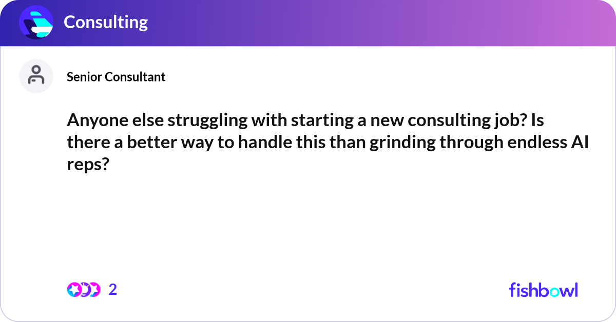 Anyone else struggling with starting a new consult... | Fishbowl