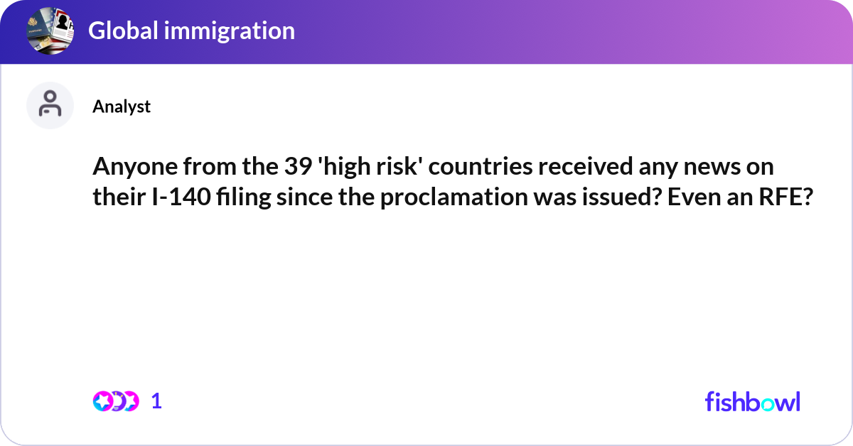 Anyone from the 39 'high risk' countries received ... | Fishbowl