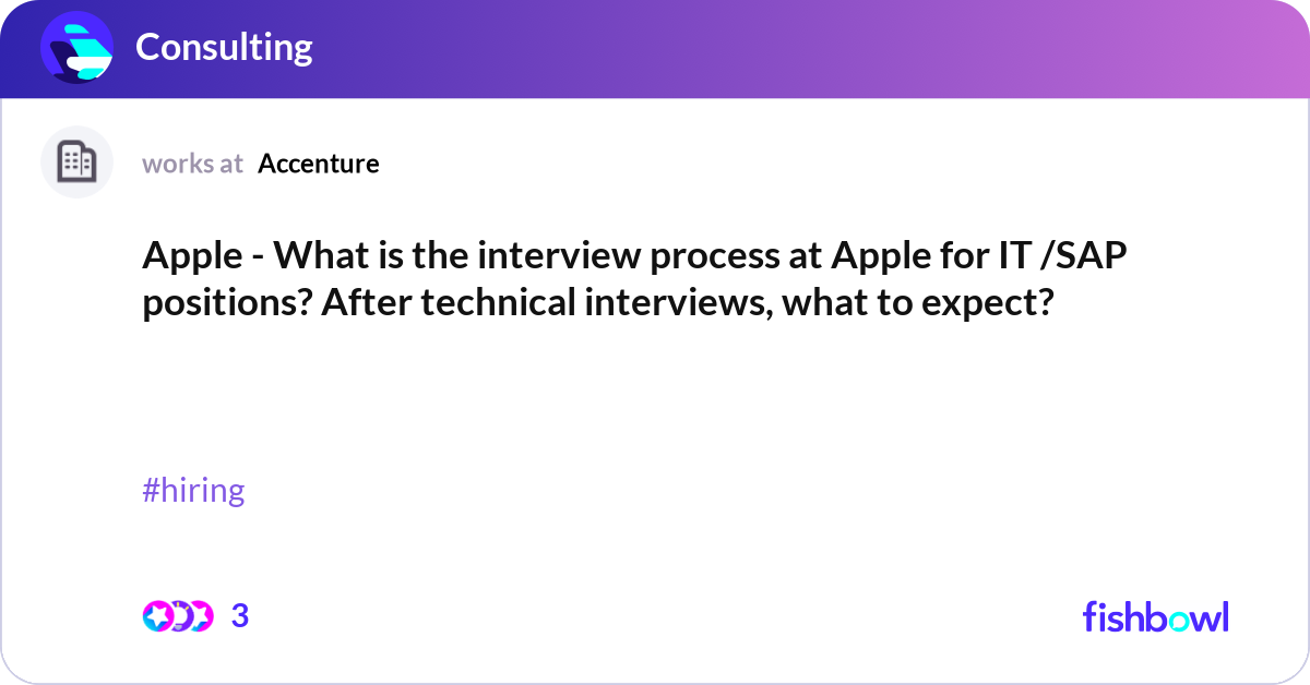 Apple - What is the interview process at Apple for... | Fishbowl
