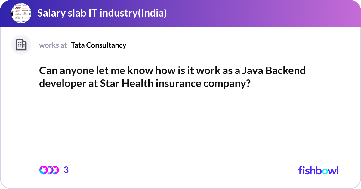 Can anyone let me know how is it work as a Java Ba... | Fishbowl