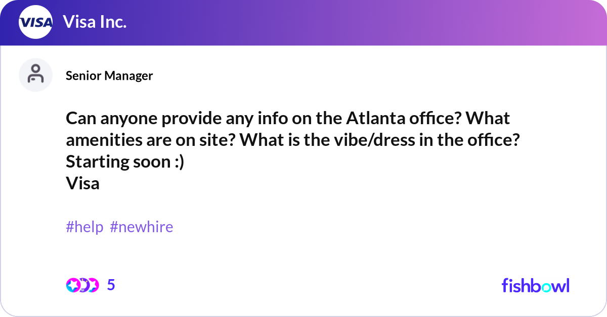 Can anyone provide any info on the Atlanta office?... | Fishbowl