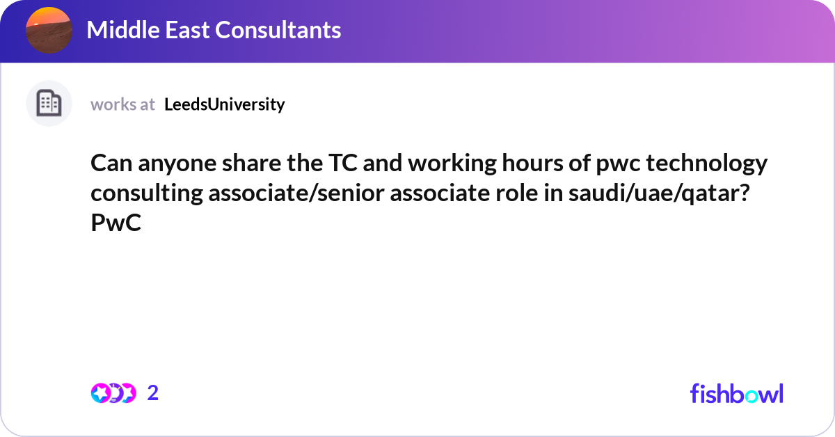 Can anyone share the TC and working hours of pwc t... | Fishbowl