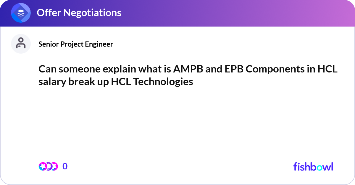 Can someone explain what is AMPB and EPB Component... | Fishbowl