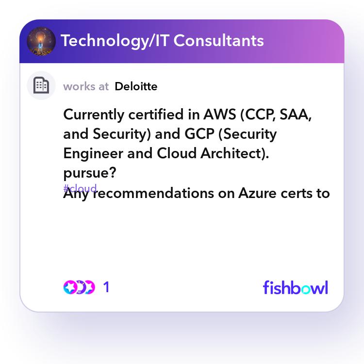 Currently certified in AWS (CCP, SAA, and Security) and ...