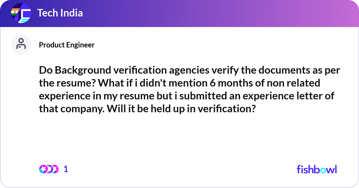 Bookmark Verify Do Background verification agencies verify the doc... | Fishbowl