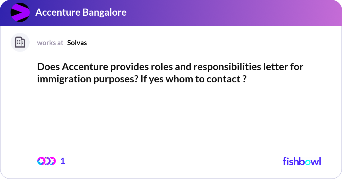 Accenture Roles Does Accenture provides roles and responsibilities... | Fishbowl
