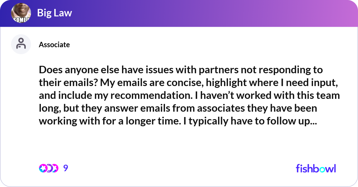 Does anyone else have issues with partners not res... | Fishbowl
