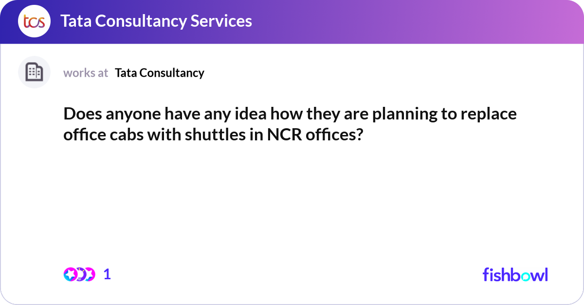 Does anyone have any idea how they are planning to... | Fishbowl