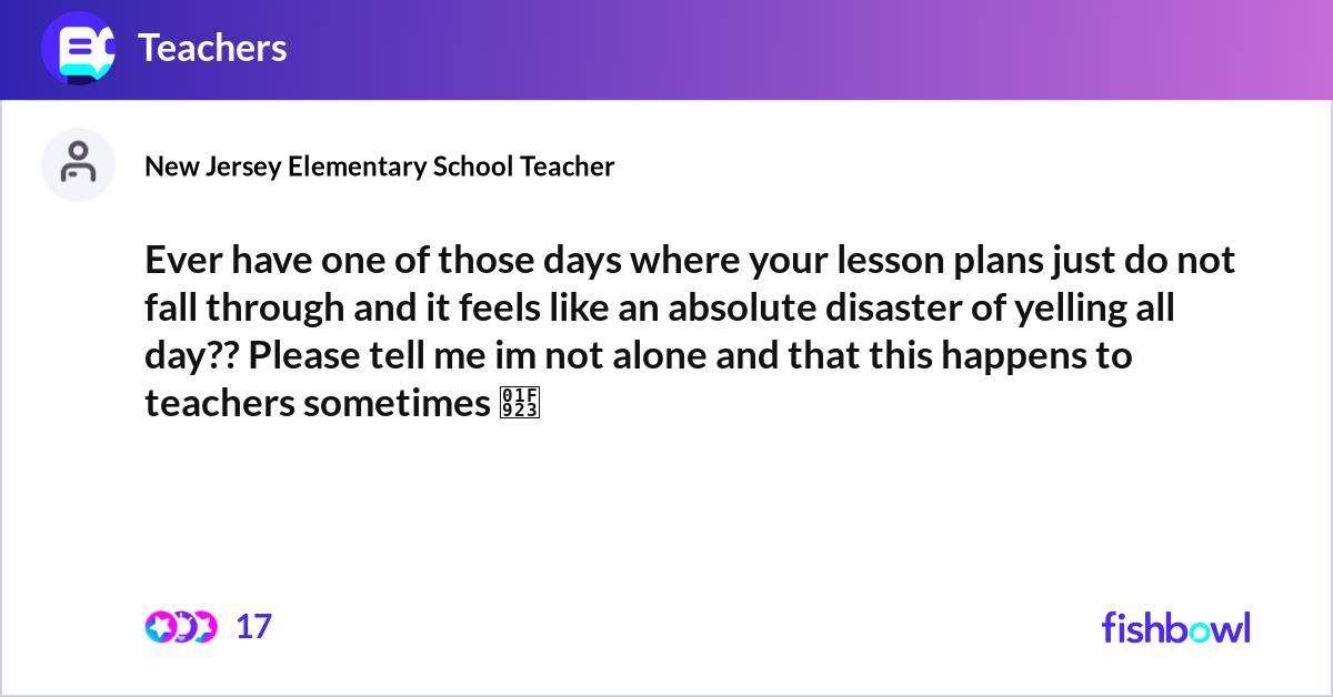 No Overdue Lessons Ever have one of those days where your lesson plan... | Fishbowl