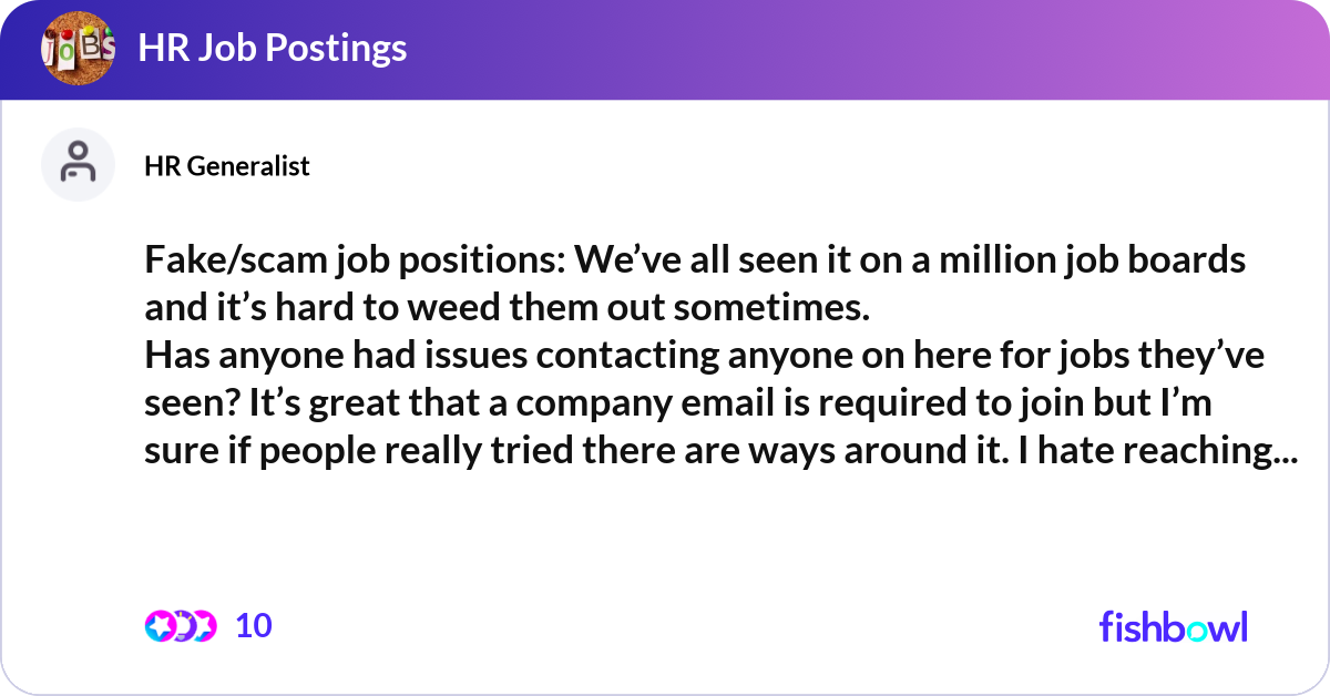 Job Is Rigged Fake/scam job positions: We’ve all seen it on a mi... | Fishbowl