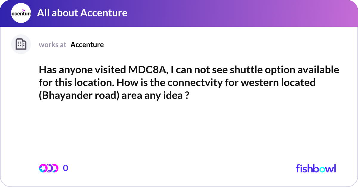 Mdc Shuttle Has anyone visited MDC8A, I can not see shuttle op... | Fishbowl