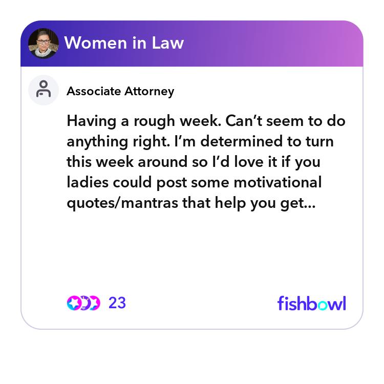 Someone Having A Rough Week Having a rough week. Can’t seem to do anything rig... | Fishbowl