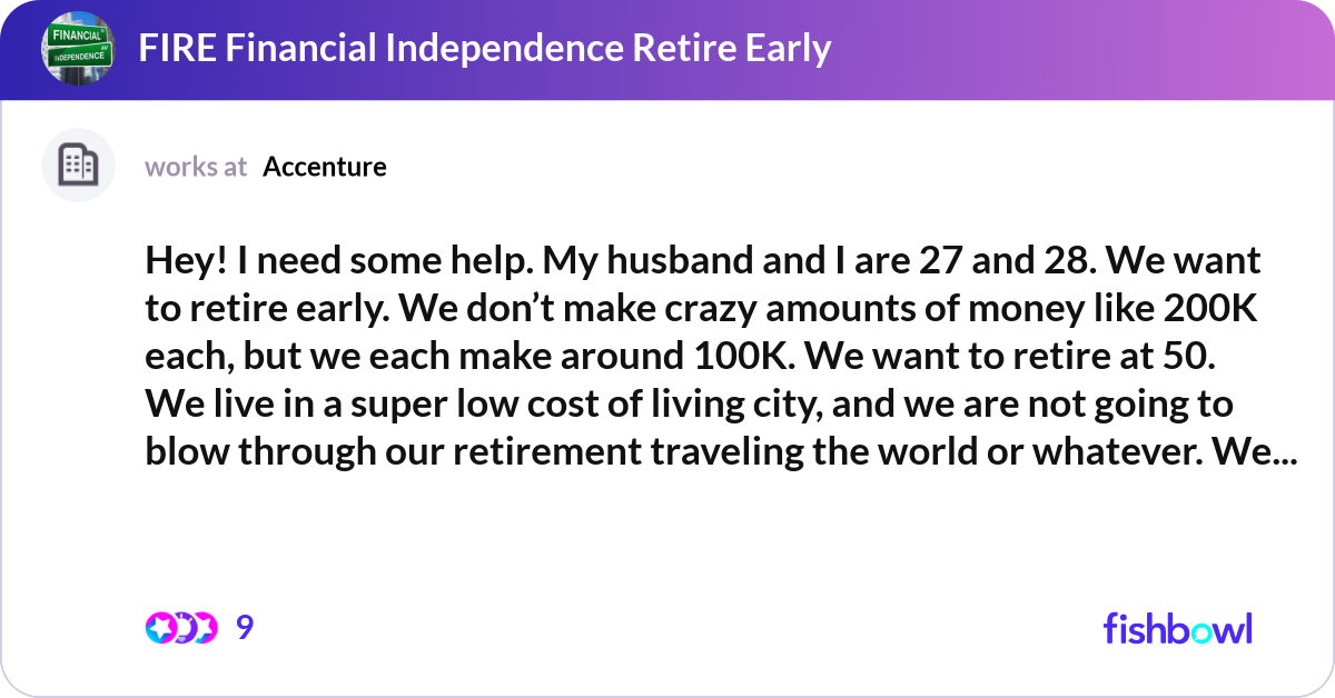 Hey! I need some help. My husband and I are