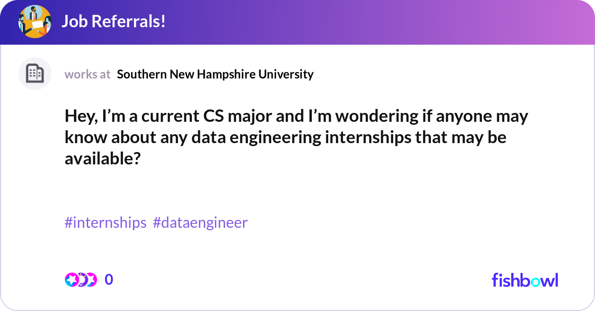 Hey, I’m a current CS major and I’m wondering if a... | Fishbowl
