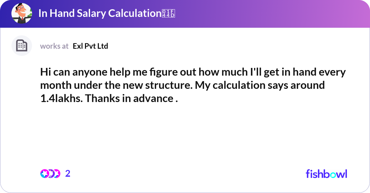 Hi can anyone help me figure out how much I'll get... | Fishbowl