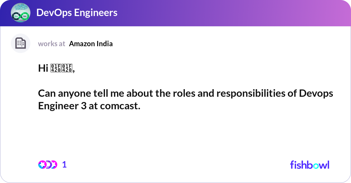 Hi 🐠🐠, Can anyone tell me about the roles and r... | Fishbowl