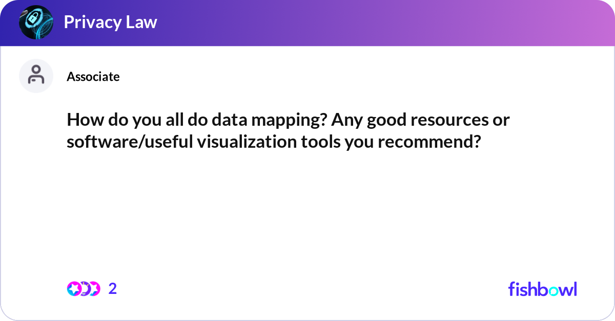 How do you all do data mapping? Any good resources... | Fishbowl