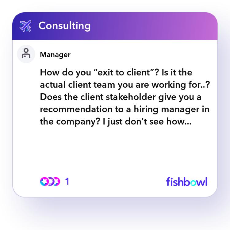 How do you “exit to client”? Is it the actual clie... | Fishbowl