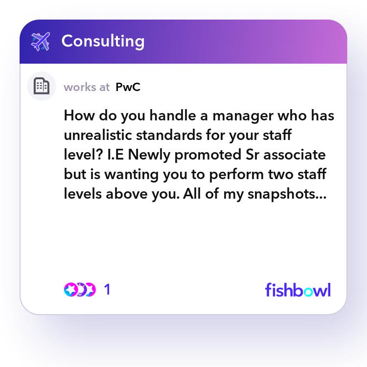 How do you handle a manager who has unrealistic st... | Fishbowl