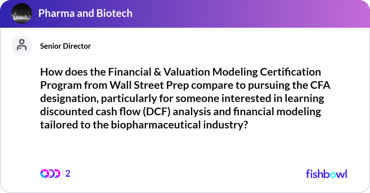 How does the Financial & Valuation Modeling Certif... | Fishbowl