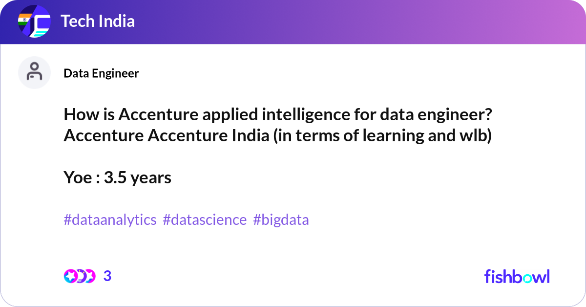 How is Accenture applied intelligence for data eng... | Fishbowl