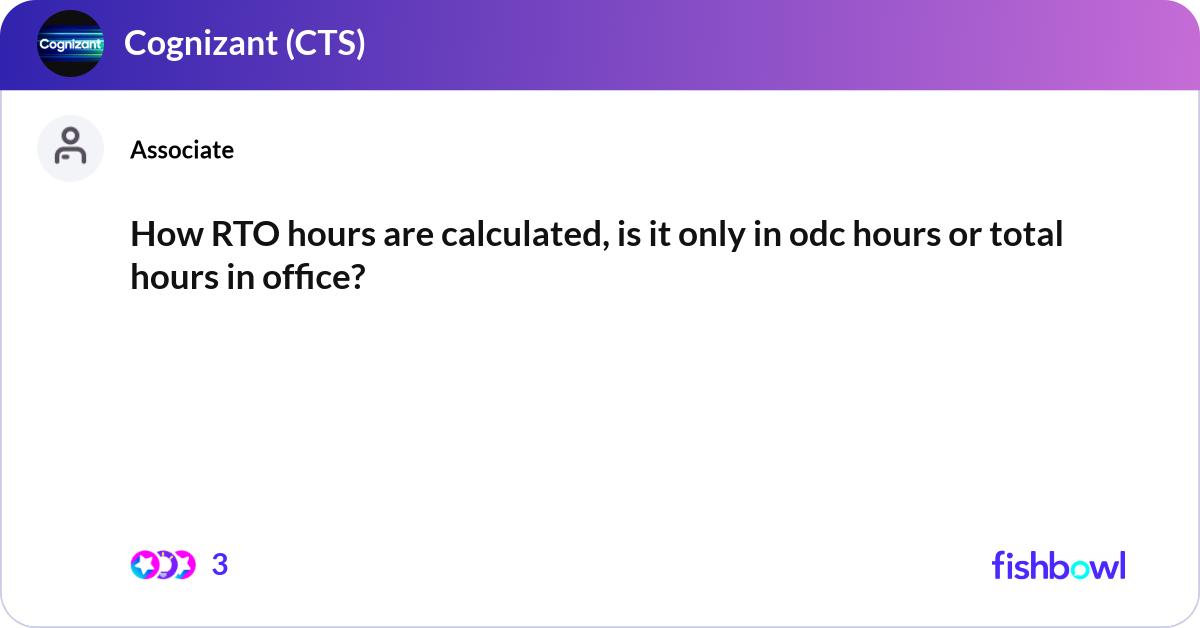 Rizvan Rto Ho How RTO hours are calculated, is it only in odc ho... | Fishbowl