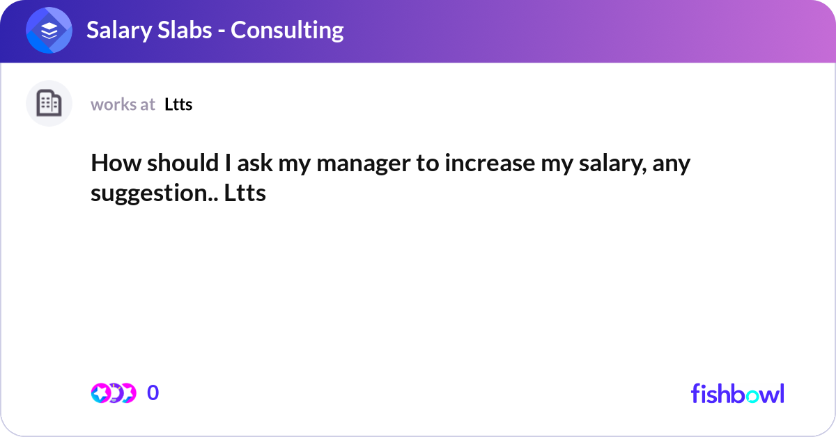 How should I ask my manager to increase my salary,... | Fishbowl