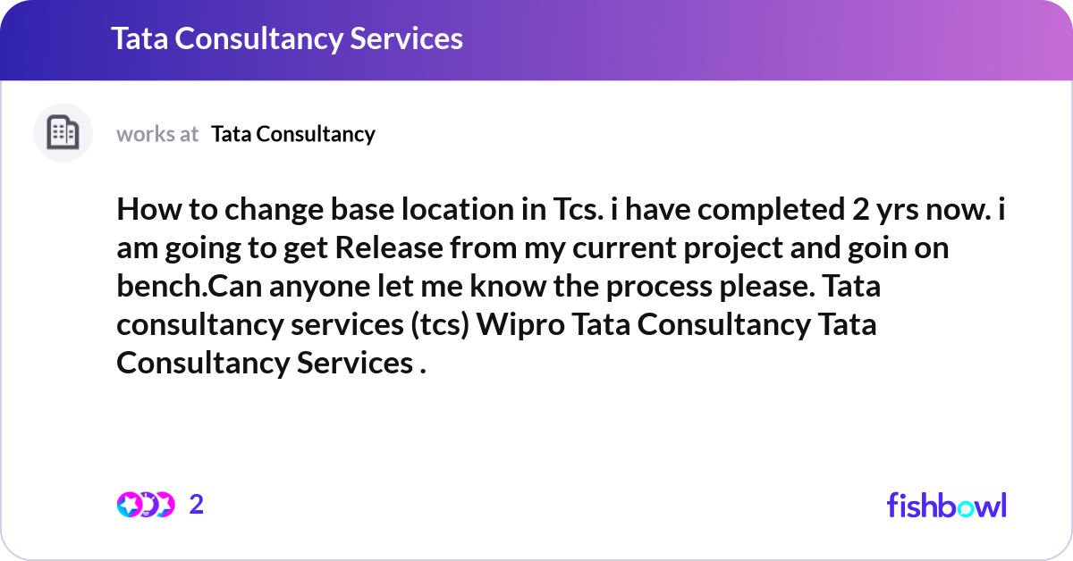 How to change base location in Tcs. i have complet... | Fishbowl