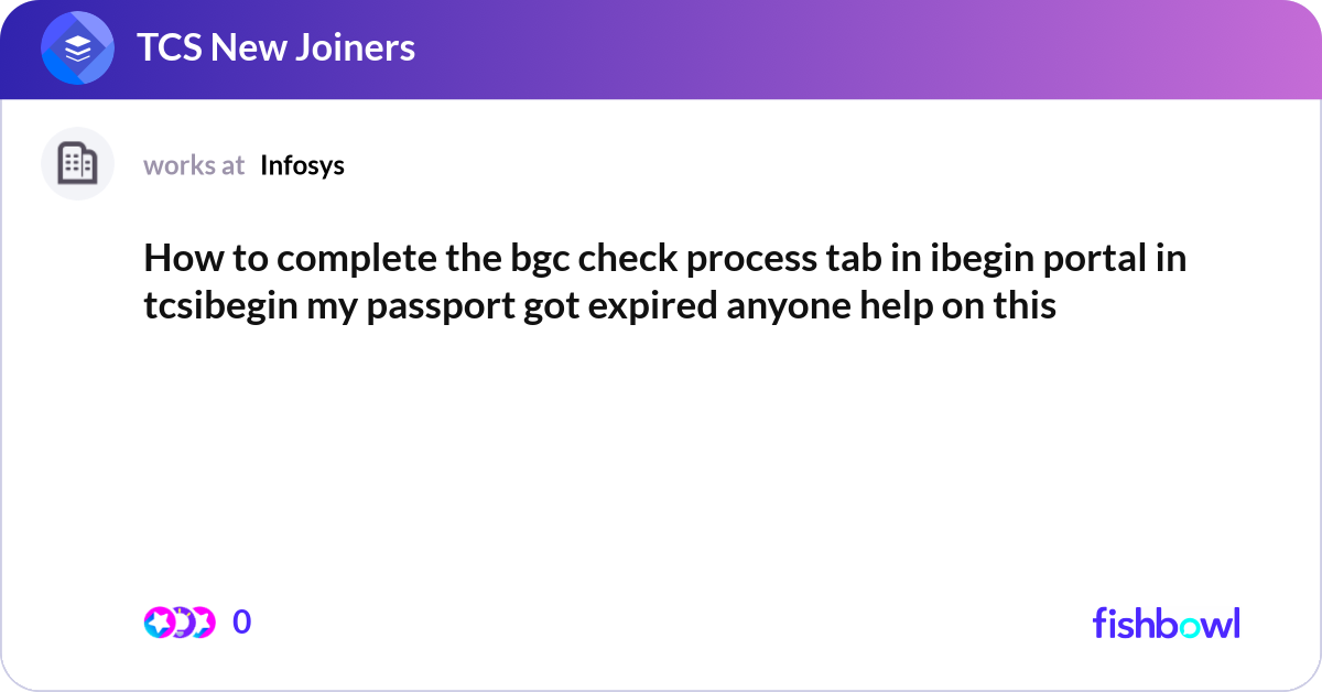 How to complete the bgc check process tab in ibegi... | Fishbowl