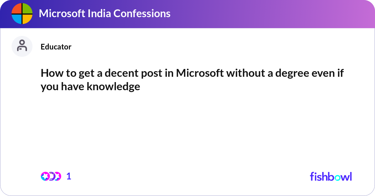 How to get a decent post in Microsoft without a de... | Fishbowl