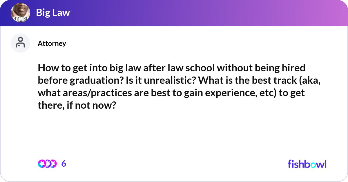 How To Get Into Big Law After Law School Without B Fishbowl