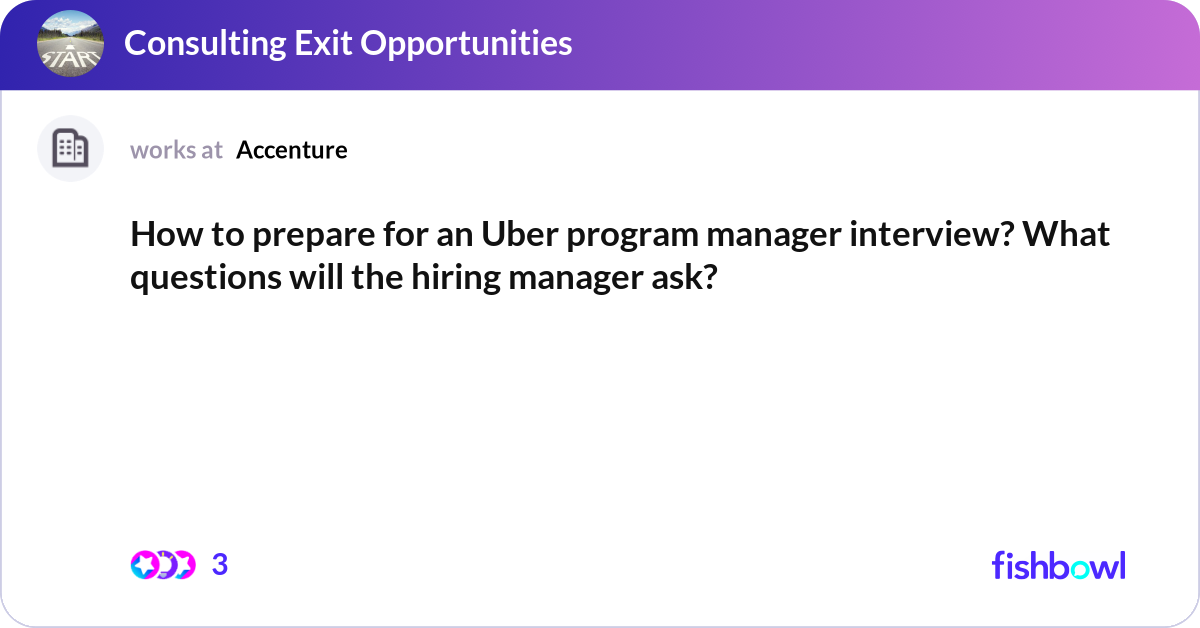 How to prepare for an Uber program manager intervi... | Fishbowl