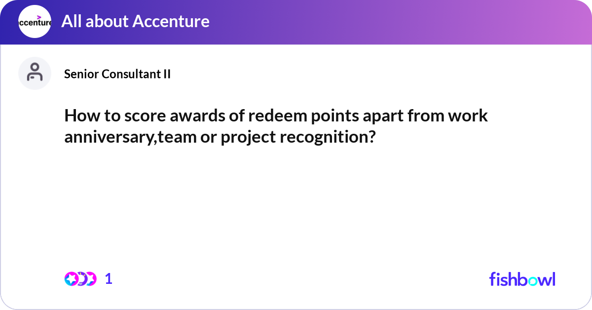 Recognition Points Raffle How to score awards of redeem points apart from wo... | Fishbowl