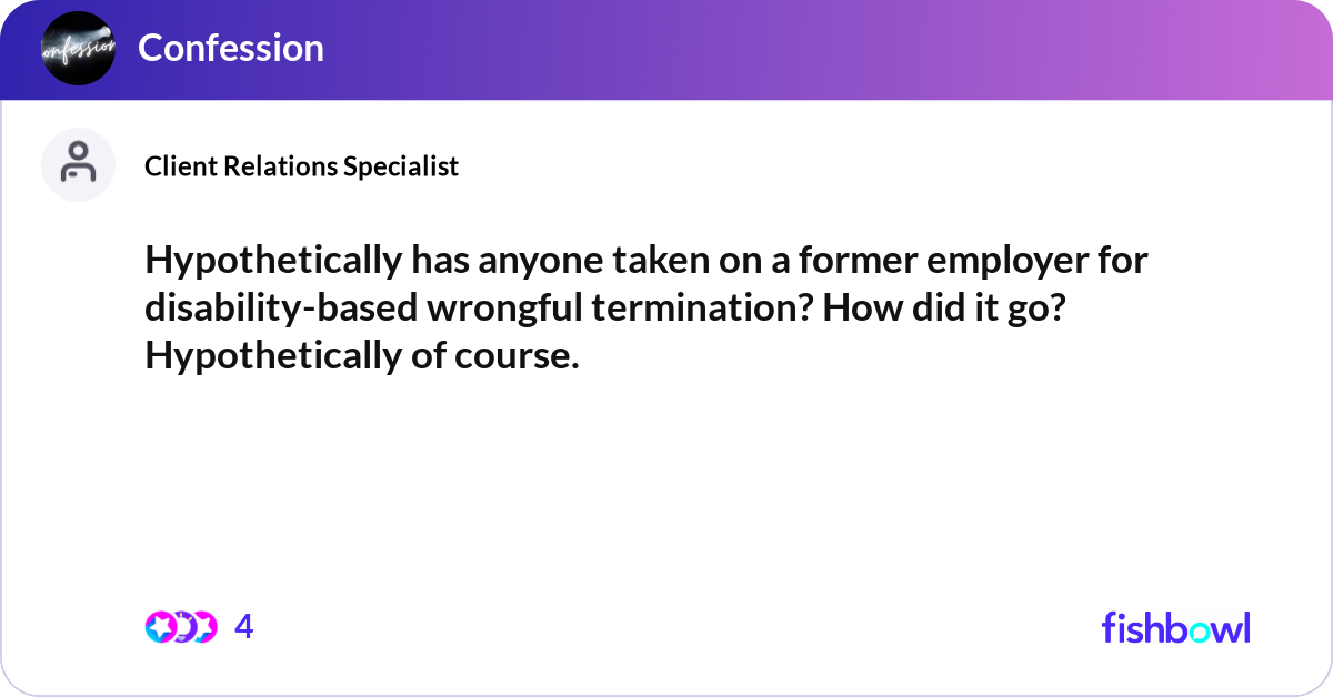 Hypothetically has anyone taken on a former employ... | Fishbowl