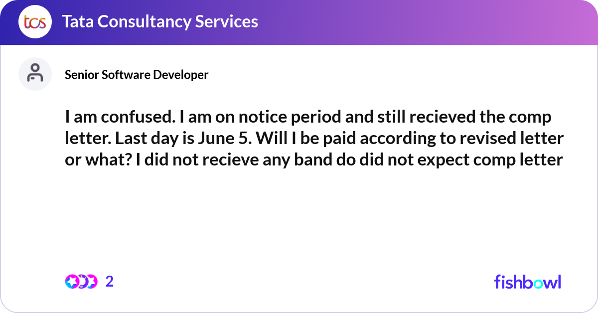 Confusing Notices I am confused. I am on notice period and still rec... | Fishbowl