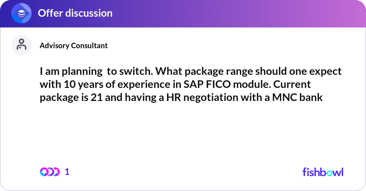 Expect Package I am planning to switch. What package range shoul... | Fishbowl