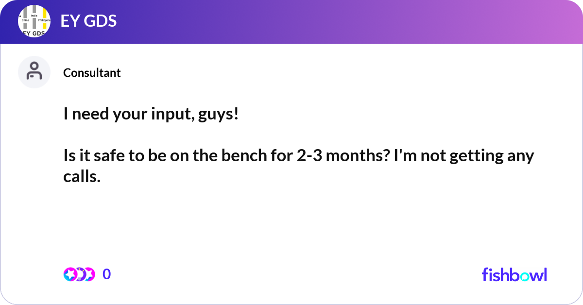 I need your input, guys! Is it safe to be on the ... | Fishbowl