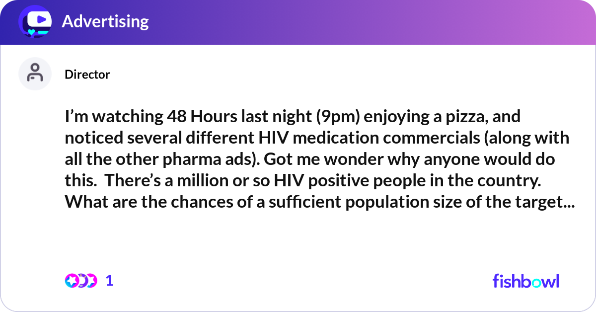 I’m watching 48 Hours last night (9pm) enjoying a ... | Fishbowl