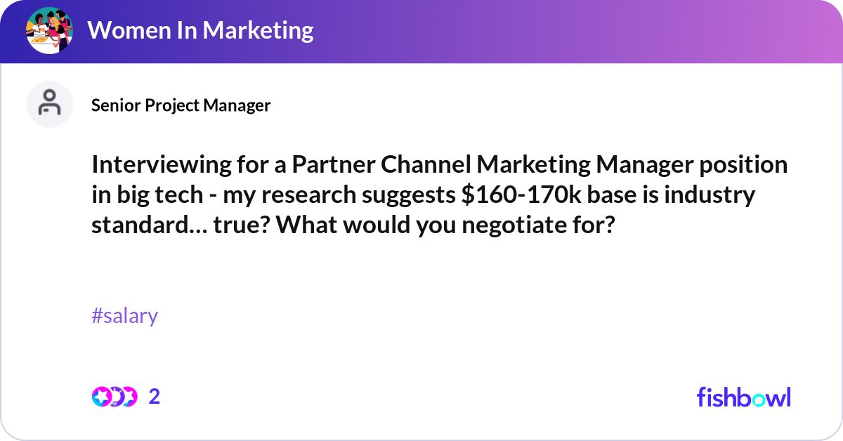 Interviewing for a Partner Channel Marketing Manag... Fishbowl