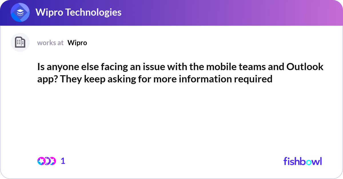 Is anyone else facing an issue with the mobile tea... | Fishbowl