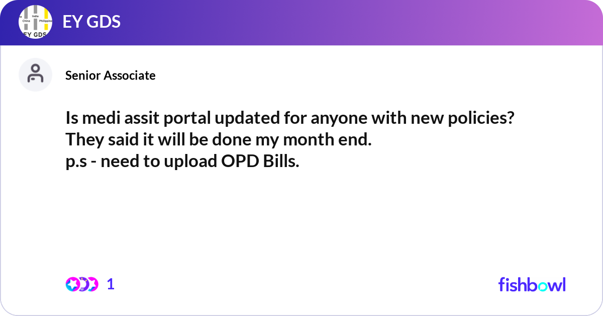 Is medi assit portal updated for anyone with new p... | Fishbowl