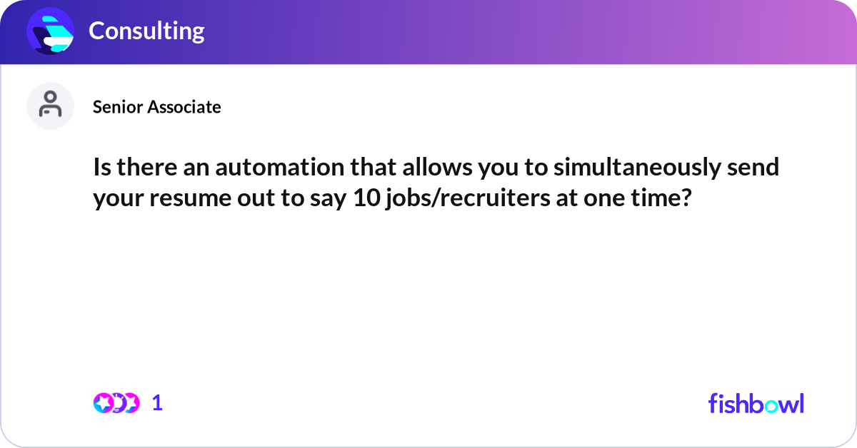 Simultan Icon Is there an automation that allows you to simultan... | Fishbowl