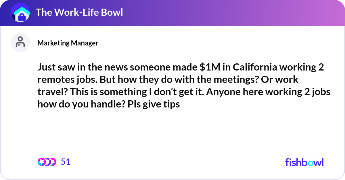 Just saw in the news someone made $1M in Californi... | Fishbowl
