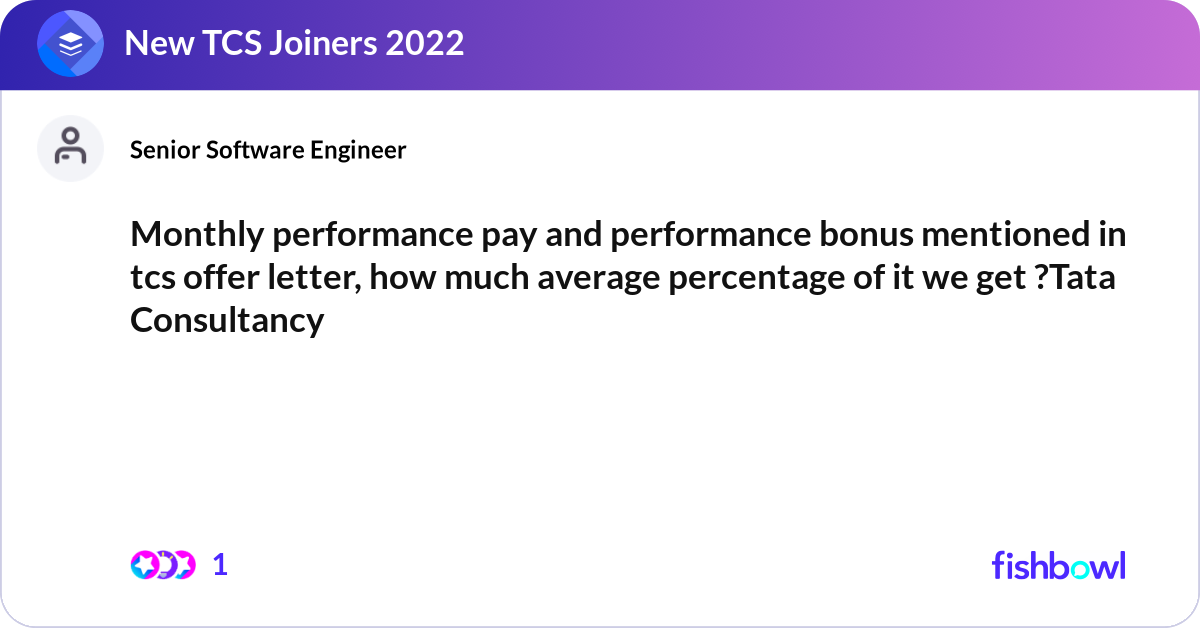 Monthly performance pay and performance bonus ment... | Fishbowl