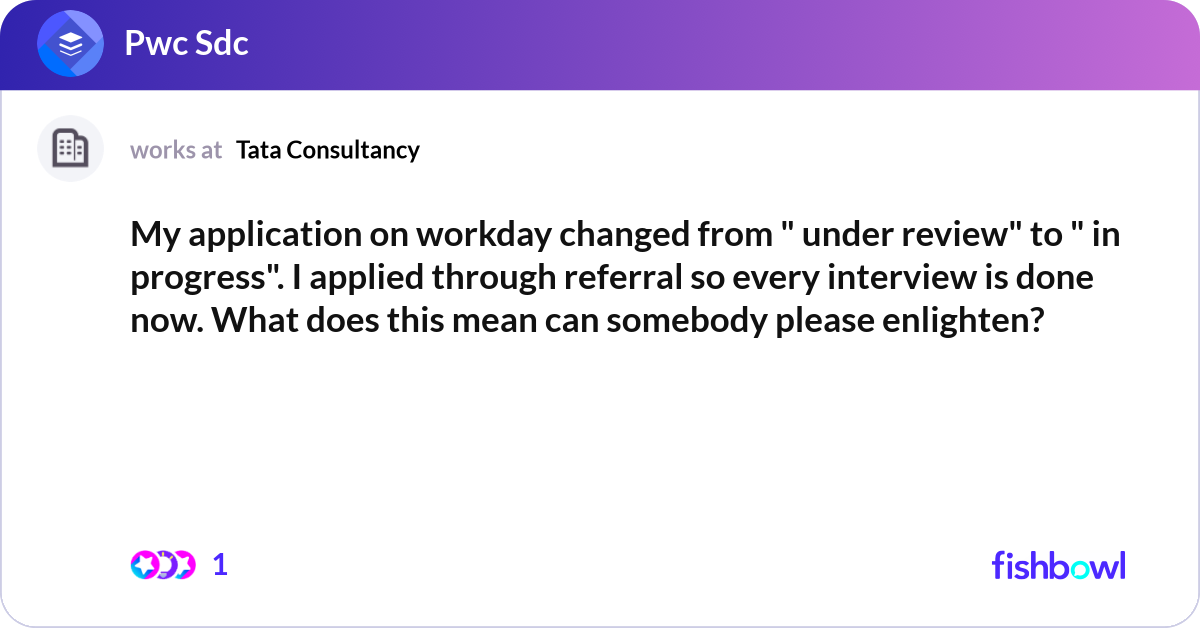 APPLICATION UNDER REVIEW WORKDAY visual data 6