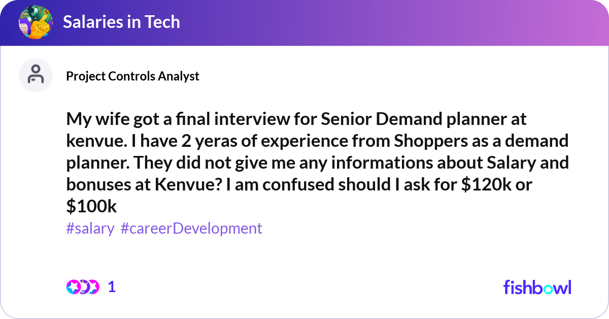 Senior Demand Planner Salary